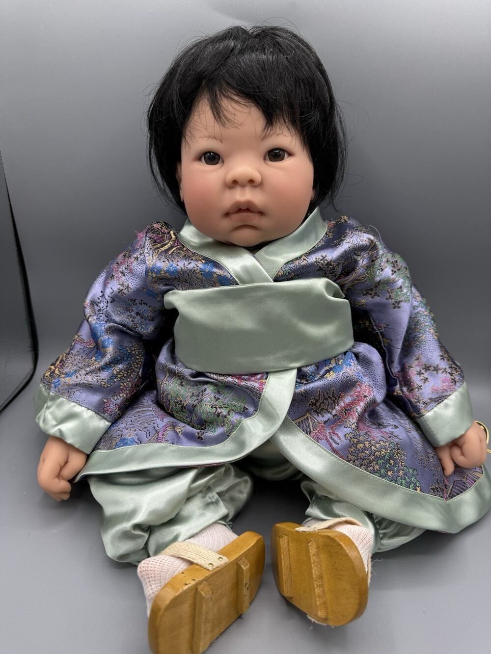Lee Middleton Reva Schick Asian Baby Doll Artist Studio Signed Collector 20”